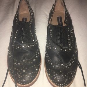 Steve Madden black studded loafers Size 9 Women’s